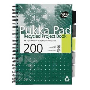 Kołozeszyt Pukka Pad A4 Project Book z recyklingu zielony. Wydawca: Pukka Pads. Multiszop.pl Opakowanie Kołozeszyt Pukka Pad A4 Project Book z recyklingu zielony