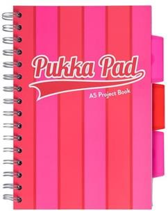 Kołozeszyt Pukka Pad A5 Project Book Vogue różowy. Wydawca: Pukka Pads. Multiszop.pl Opakowanie Kołozeszyt Pukka Pad A5 Project Book Vogue różowy