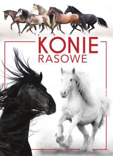 Konie rasowe. Autor: Patrycja Zarawska. Multiszop.pl Okładka książki Konie rasowe