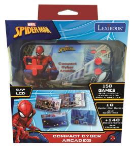 Konsola podręczna Compact Cyber Arcade®  Spider-Man ekran 2,5'' 150 gier w tym 10 z Spider-Manem JL2367SP. Wydawca: Lexibook. Multiszop.pl Opakowanie Konsola podręczna Compact Cyber Arcade®  Spider-Man ekran 2,5'' 150 gier w tym 10 z Spider-Manem JL2367SP