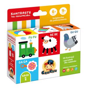 Kontrasty na sznureczku Książeczka dla dzieci 6-9 mies.CzuCzu. Autor: Opracowanie zbiorowe. Multiszop.pl Okładka książki Kontrasty na sznureczku Książeczka dla dzieci 6-9 mies.CzuCzu