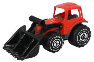 Okładka książki Koparka 32 cm czerwona. Wysoka jakość.