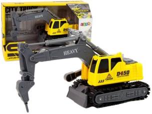 Opakowanie Koparka gąsiennicowa wiertnica żółta 1:16