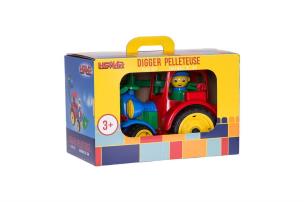 Opakowanie Koparka w kolorowym pudełku