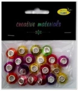 Opakowanie Koraliki akrylowe z rdzeniem 14x9mm