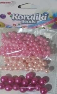Opakowanie Koraliki do nawlekania 3 kolory 12g