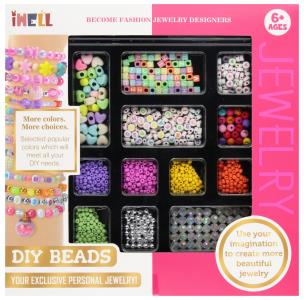 Koraliki do nawlekania biżuteria. Wydawca: Mega Creative. Multiszop.pl Opakowanie Koraliki do nawlekania biżuteria