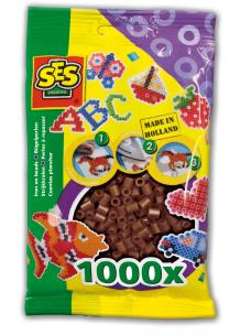 Koraliki do prasowanek ciemny brąz 1000 szt.. Wydawca: SES Creative. Multiszop.pl Opakowanie Koraliki do prasowanek ciemny brąz 1000 szt.