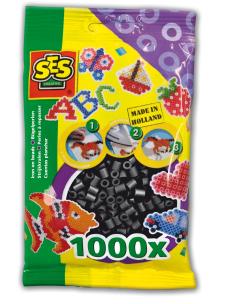 Koraliki do prasowanek czarne 1000 szt.. Wydawca: SES Creative. Multiszop.pl Opakowanie Koraliki do prasowanek czarne 1000 szt.