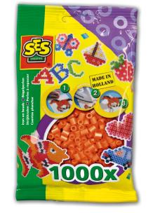 Koraliki do prasowanek pomarańczowe 1000 szt.. Wydawca: SES Creative. Multiszop.pl Opakowanie Koraliki do prasowanek pomarańczowe 1000 szt.