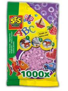 Koraliki do prasowanek różowy perłowy 1000 szt.. Wydawca: SES Creative. Multiszop.pl Opakowanie Koraliki do prasowanek różowy perłowy 1000 szt.