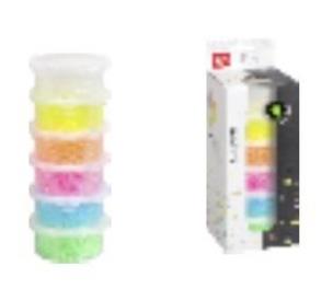 Opakowanie Koraliki do zaprasowywania fluo 6 kolorów