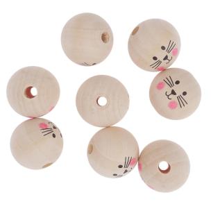 Koraliki drewniane 3cm 8szt. Wydawca: Dalprint. Multiszop.pl Opakowanie Koraliki drewniane 3cm 8szt