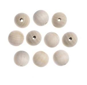Opakowanie Koraliki drewniane kulki 25mm 10szt