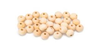 Opakowanie Koraliki drewniane naturalne 11x12mm 30szt