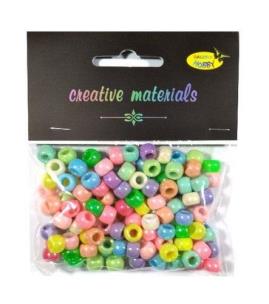 Opakowanie Koraliki perłowe pastelowe 6mm 36g ok.150szt