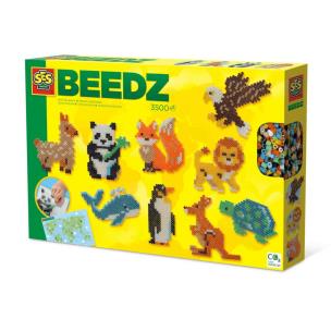 Koraliki prasowanki Świat zwierząt. Wydawca: SES Creative. Multiszop.pl Opakowanie Koraliki prasowanki Świat zwierząt