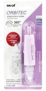 Korektor Oval Orbitec w taśmie 5mmx6m + wkład. Wydawca: Grand. Multiszop.pl Opakowanie Korektor Oval Orbitec w taśmie 5mmx6m + wkład