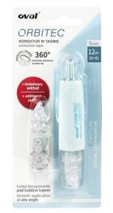 Korektor Oval Orbitec w taśmie 5mmx6m + wkład. Wydawca: Grand. Multiszop.pl Opakowanie Korektor Oval Orbitec w taśmie 5mmx6m + wkład