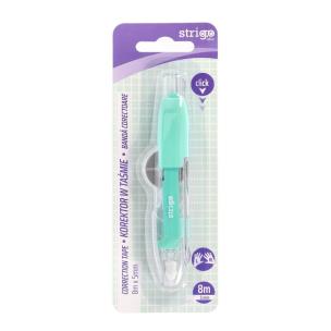 Opakowanie Korektor w taśmie automat. 5mmx8m zielony STRIGO