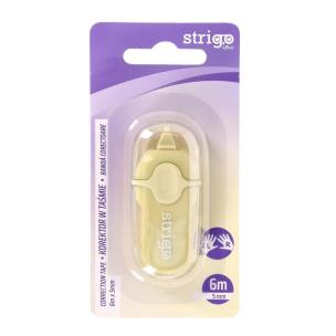 Opakowanie Korektor w taśmie mini 5mmx6m żółty STRIGO