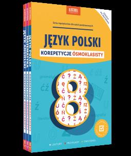 Korepetycje ósmoklasisty Język polski, matematyka, angielski. Autor: Opracowanie zbiorowe. Multiszop.pl Okładka książki Korepetycje ósmoklasisty Język polski, matematyka, angielski