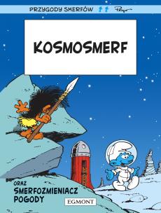 Kosmosmerf. Autor: Peyo, Yvan Delporte. Multiszop.pl Okładka książki Kosmosmerf