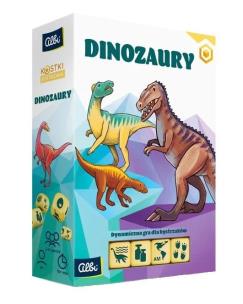Kostki bystrzaka - Dinozaury. Wydawca: Albi. Multiszop.pl Opakowanie Kostki bystrzaka - Dinozaury