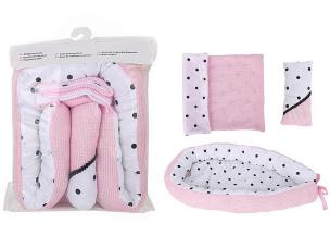 Opakowanie Kosz z pościelą dla lalki bobas 30cm