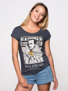 Opakowanie Koszulka damska Kołdrian grafitowa L