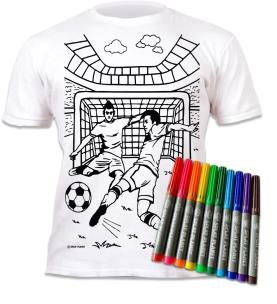 Koszulka do wielokrotnego kolorowania Piłka 9-11. Wydawca: Splat Planet. Multiszop.pl Opakowanie Koszulka do wielokrotnego kolorowania Piłka 9-11