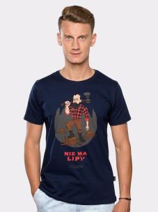 Opakowanie Koszulka męska Nie ma lipy Kochanowski granatowa M