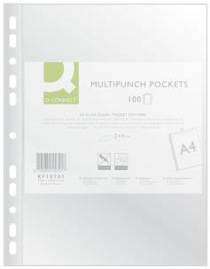 Opakowanie Koszulki na dokumenty Q-CONNECT A4 krystal 100 sztuk