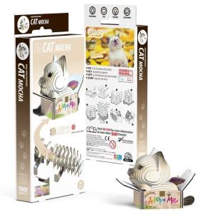 Opakowanie Kotek Syjamski Mocha Eugy. Eko Układanka 3D