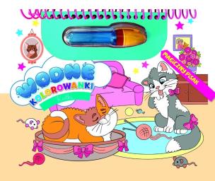 Okładka książki Kotki. Wodne kolorowanki. Magiczny pisak