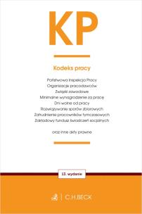 Okładka książki KP. Kodeks pracy oraz ustawy towarzyszące wyd.13