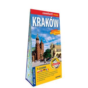 Kraków plan miasta 1:22 000. Autor:   Praca zbiorowa. Multiszop.pl Okładka książki Kraków plan miasta 1:22 000