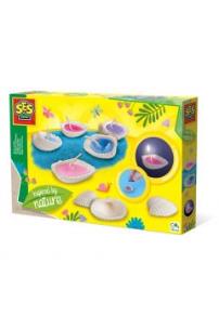 Kreatywna zabawa Świece muszelkowe. Wydawca: SES Creative. Multiszop.pl Opakowanie Kreatywna zabawa Świece muszelkowe