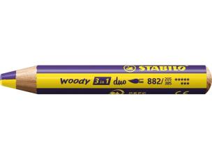 Opakowanie Kredka Woody 3w1 Duo żółty/fiolet (5szt)