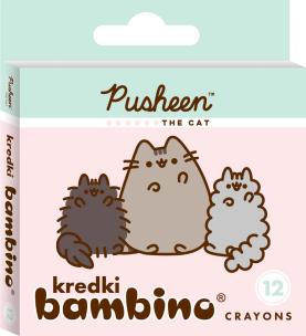 Opakowanie Kredki 12 kolorów Pusheen BAMBINO