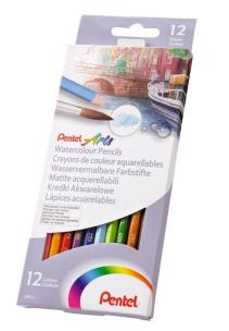 Opakowanie Kredki akwarelowe 24 kolory PENTEL