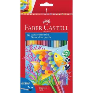 Kredki akwarelowe 36 kolorów FABER CASTELL. Wydawca: Faber Castell. Multiszop.pl Opakowanie Kredki akwarelowe 36 kolorów FABER CASTELL