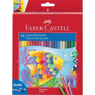 Kredki akwarelowe 48 kolorów FABER CASTELL. Wydawca: Faber Castell. Multiszop.pl Opakowanie Kredki akwarelowe 48 kolorów FABER CASTELL