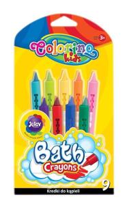 Opakowanie Kredki do kąpieli 9 kol.Colorino 345242