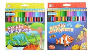 Opakowanie Kredki elastyczne 24 kolory MIX