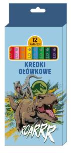 Opakowanie Kredki ołówkowe 12 kolorów Jurassic Park