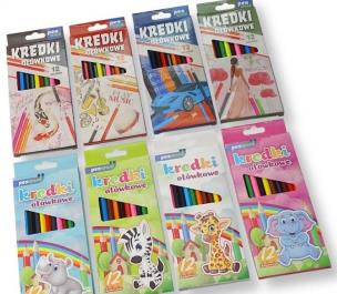 Opakowanie Kredki ołówkowe 12 kolorów MIX