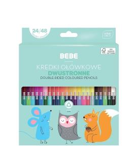 Kredki ołówkowe dwustronne BB Kids 24/48 kol.. Wydawca: INTERDRUK. Multiszop.pl Opakowanie Kredki ołówkowe dwustronne BB Kids 24/48 kol.