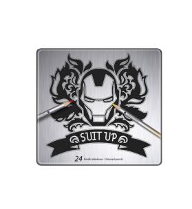 Opakowanie Kredki ołówkowe okrągłe Disney 100 24 kolory metalowe pudełko