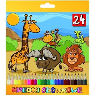 Opakowanie Kredki ołówkowe sześciokątne 24 kolory mix